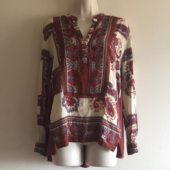 Tiny Boho Side Slit Blouse - Picture 2 of 8
